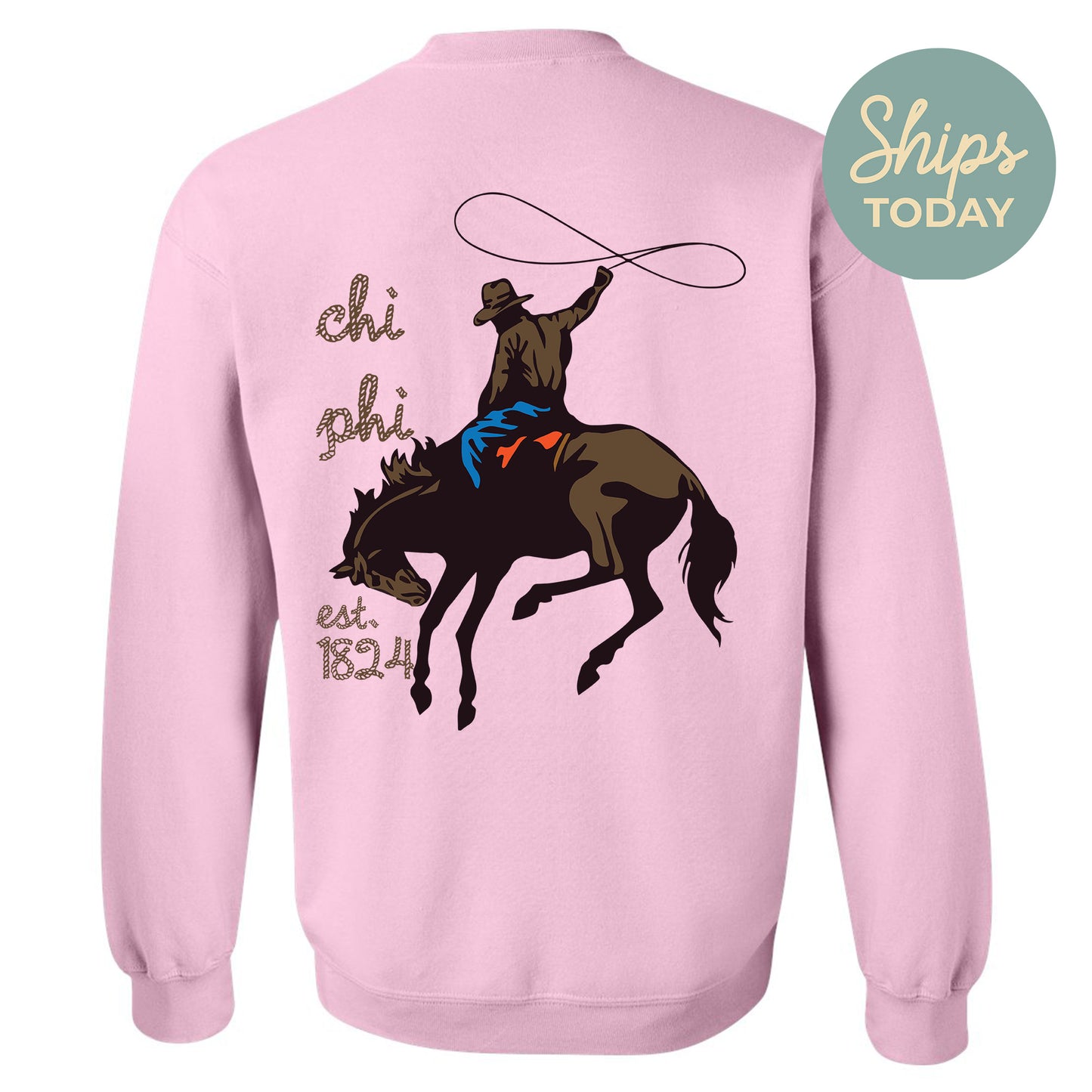 Chi Phi Cowboy Fraternity Sweatshirt _ 31185g