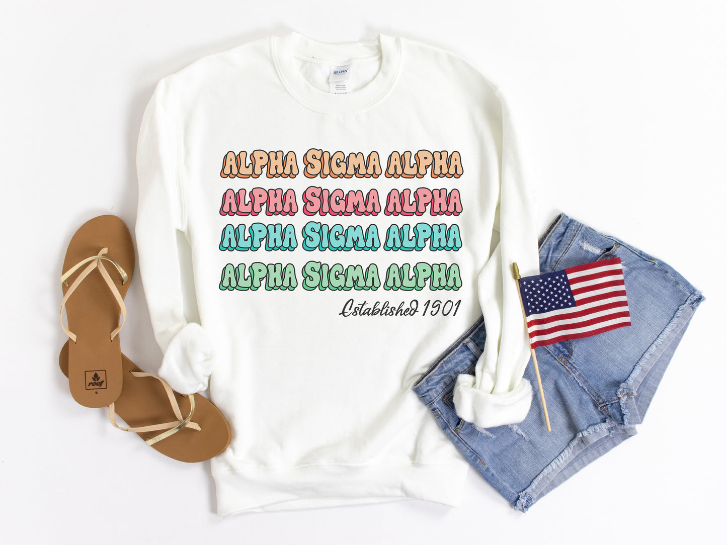 Alpha Sigma Alpha Lucy Sorority Sweatshirt _ 264g