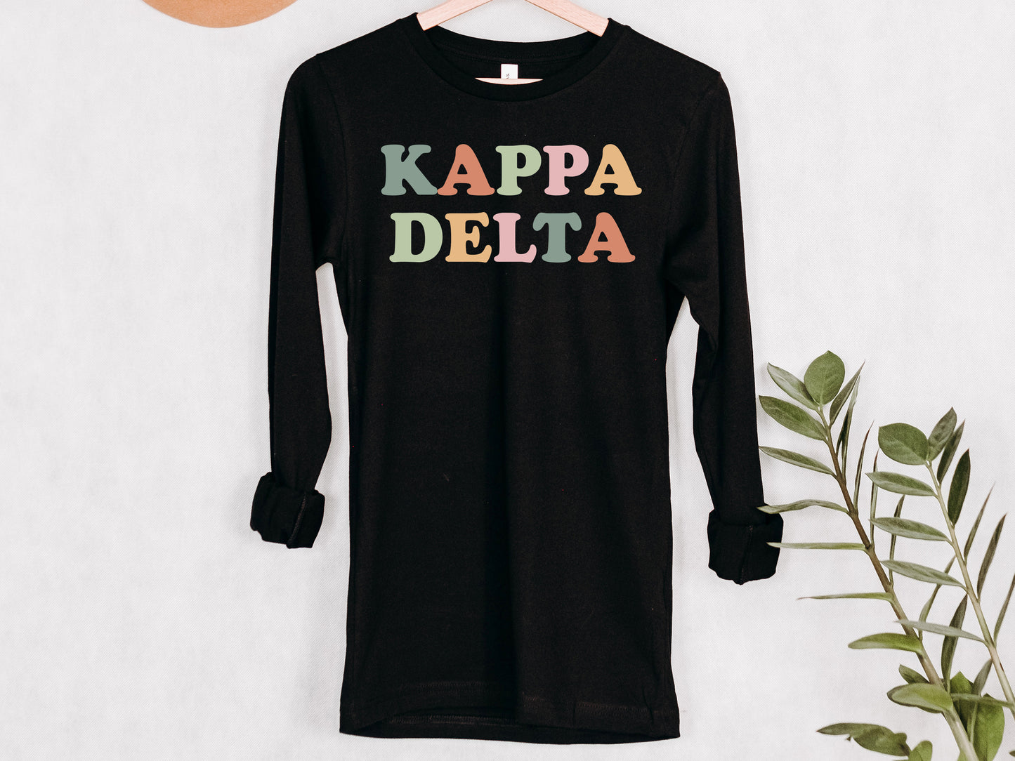 Kappa Delta Bright and Proud Sorority Long Sleeve T-shirt _ 430g