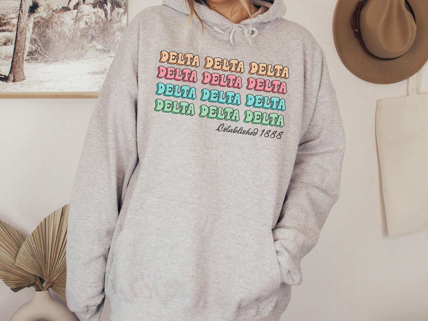 Delta Delta Delta Lucy Sorority Hoodie _ 268g