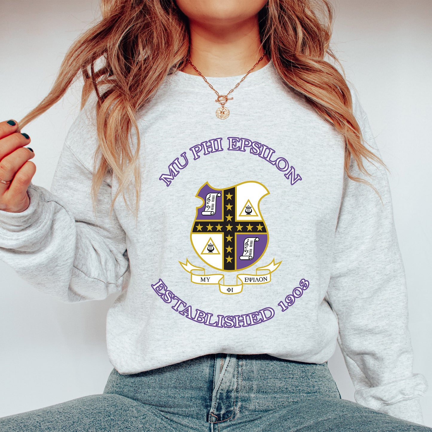 Mu Phi Epsilon Iconic Insignia COED Sweatshirt _ 35671g
