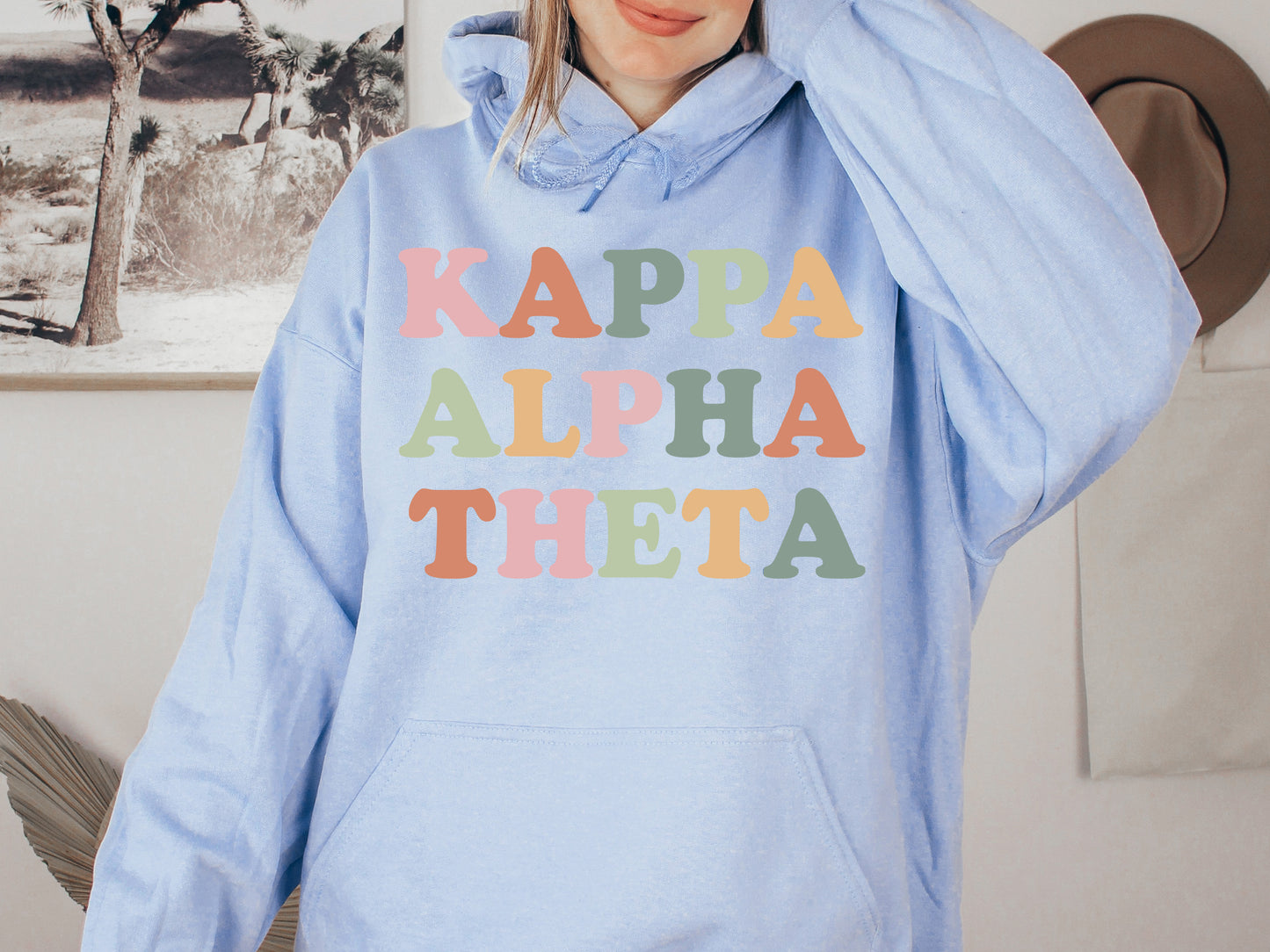 Kappa Alpha Theta Bright and Proud Sorority Hoodie _ 429g