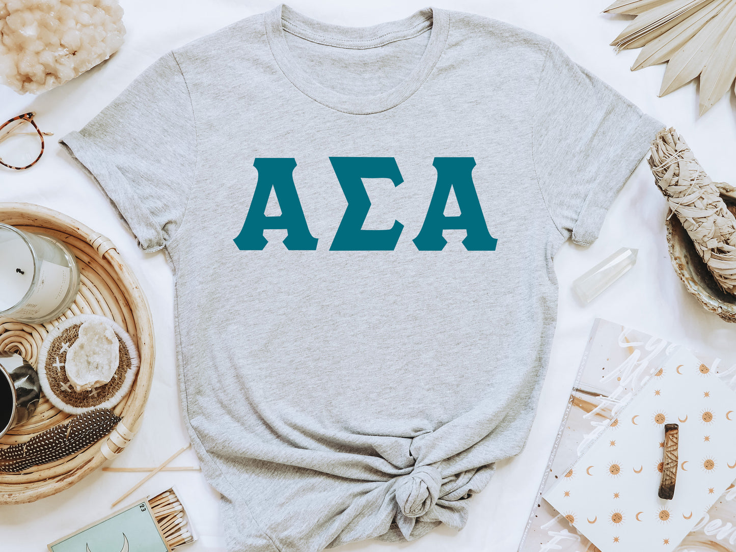 Alpha Sigma Alpha Back to the Basics Sorority T-shirt _ 628g