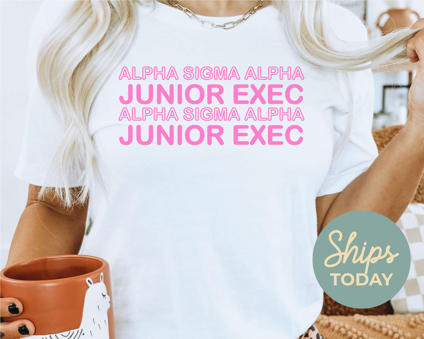 Alpha Sigma Alpha Junior Exec Sorority T-shirt _ 30932g