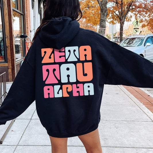 Zeta Tau Alpha Vibrant Verve Sorority Hoodie _ 32626g