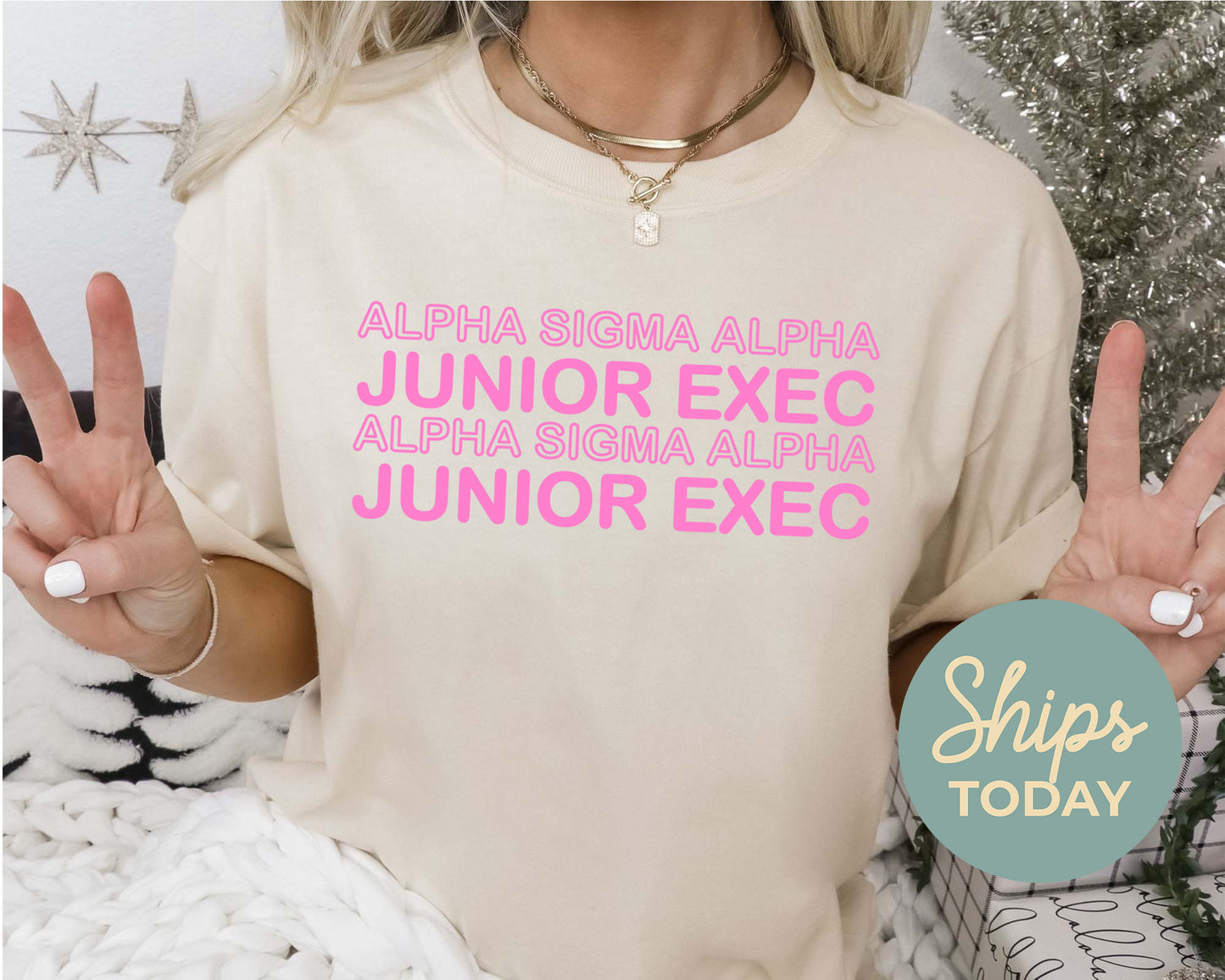 Alpha Sigma Alpha Junior Exec Sorority T-shirt _ 30932g