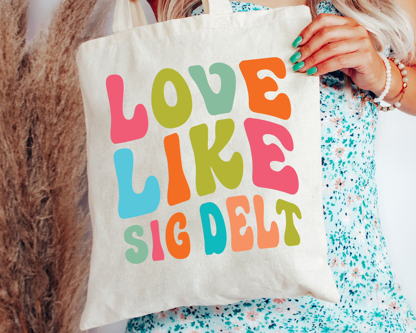 Sigma Delta Tau Love Like Sorority Tote Bag _ 34355g
