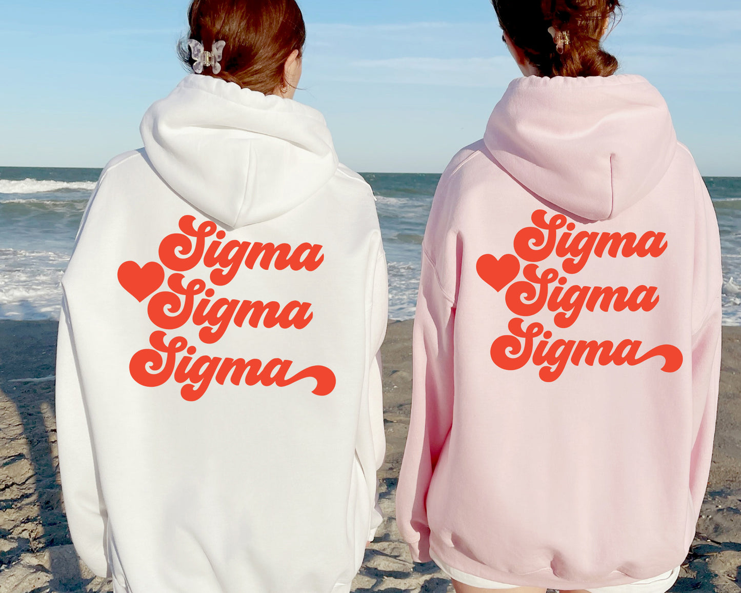 Sigma Sigma Sigma Red Heart Sorority Hoodie _ 33369g