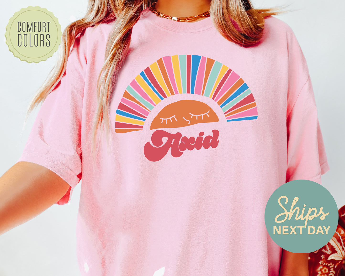 Alpha Xi Delta Sunshine Comfort Colors Sorority T-shirt _ 3315g