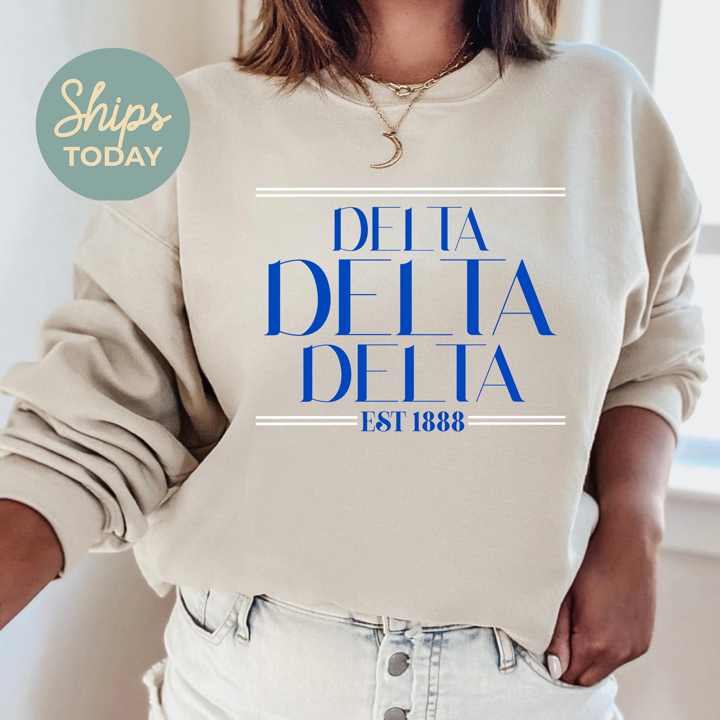 Delta Delta Delta Greek Harmony Sorority Sweatshirt _ 34974g