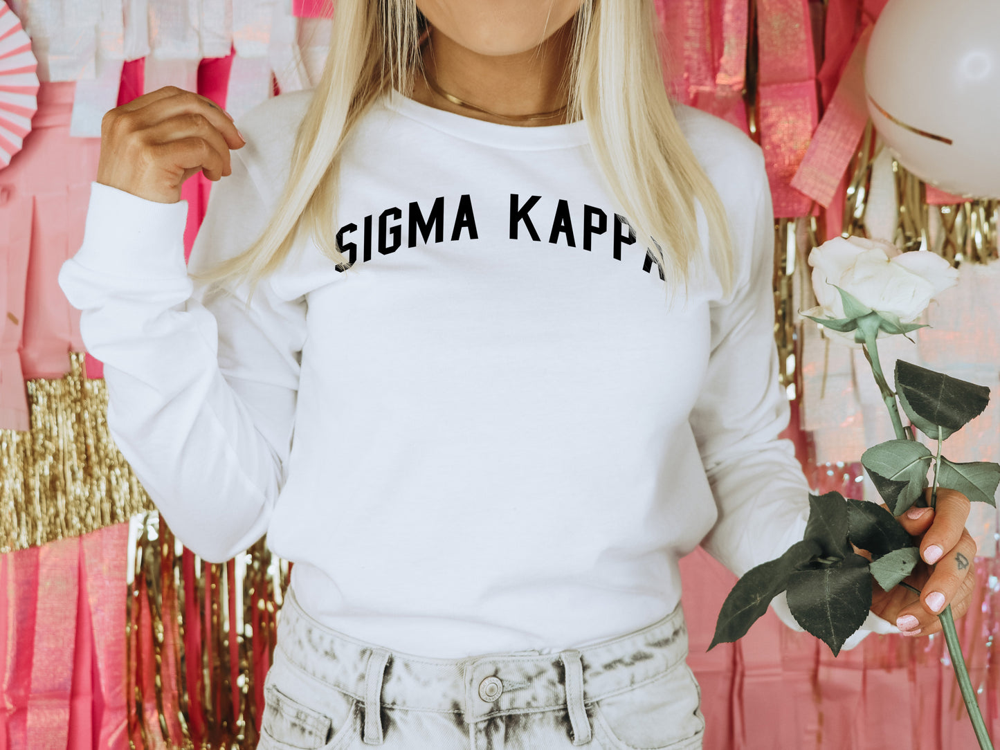 Sigma Kappa Just Bold Sorority Long Sleeve T-shirt _ 2391g