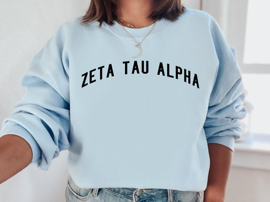 Zeta Tau Alpha Just Bold Sorority Sweatshirt _ 2394g