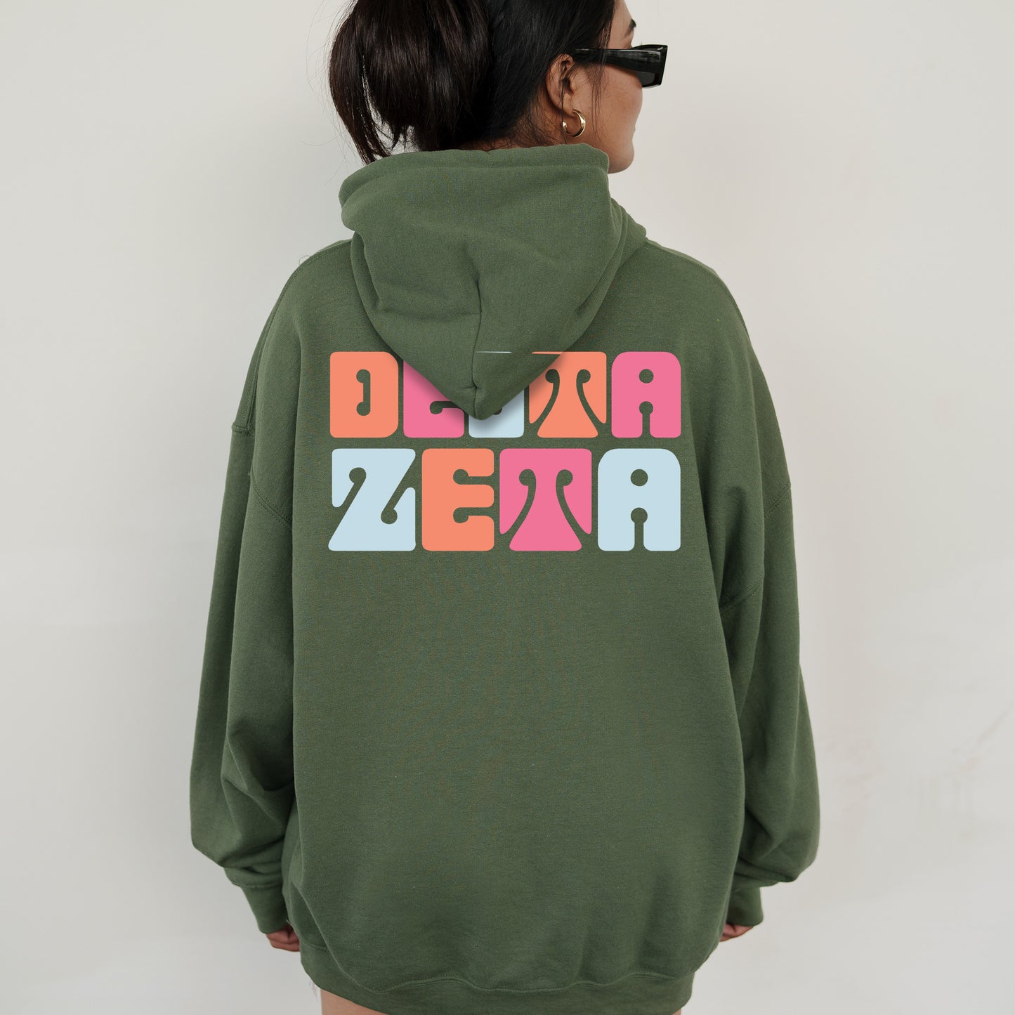 Delta Zeta Vibrant Verve Sorority Hoodie _ 32614g