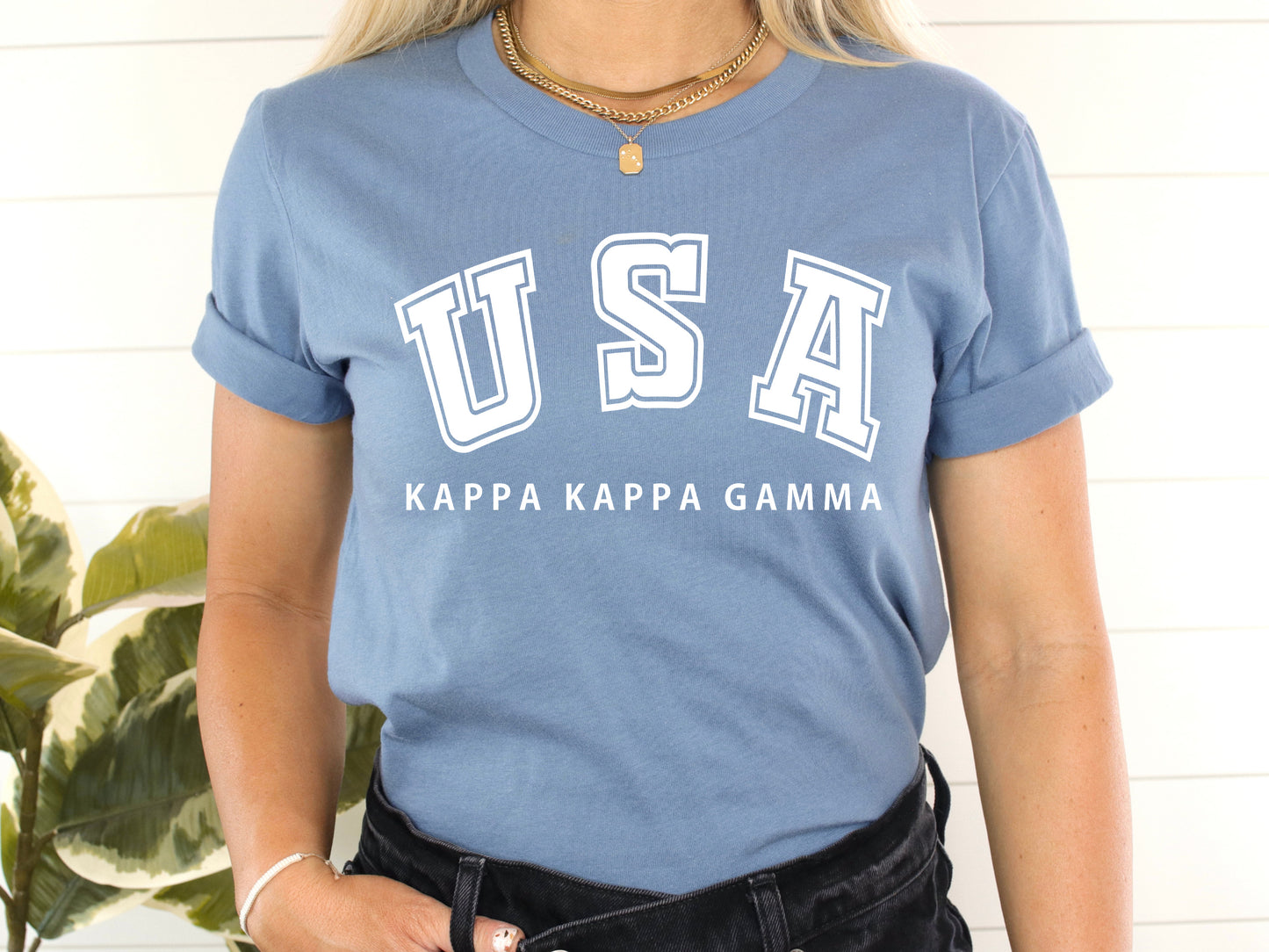 Kappa Kappa Gamma Proud American Sorority T-shirt _ 2308g