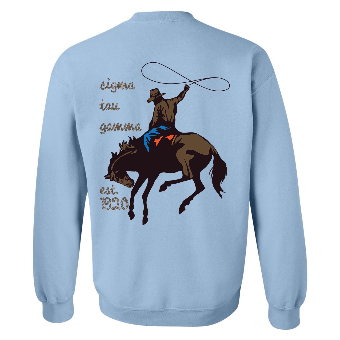 Sigma Tau Gamma Cowboy Fraternity Sweatshirt _ 31206g