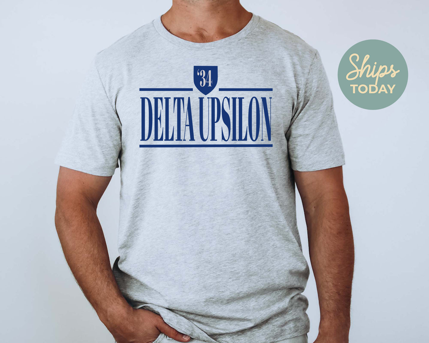 Delta Upsilon Shield Fraternity T-shirt  _ 1192g