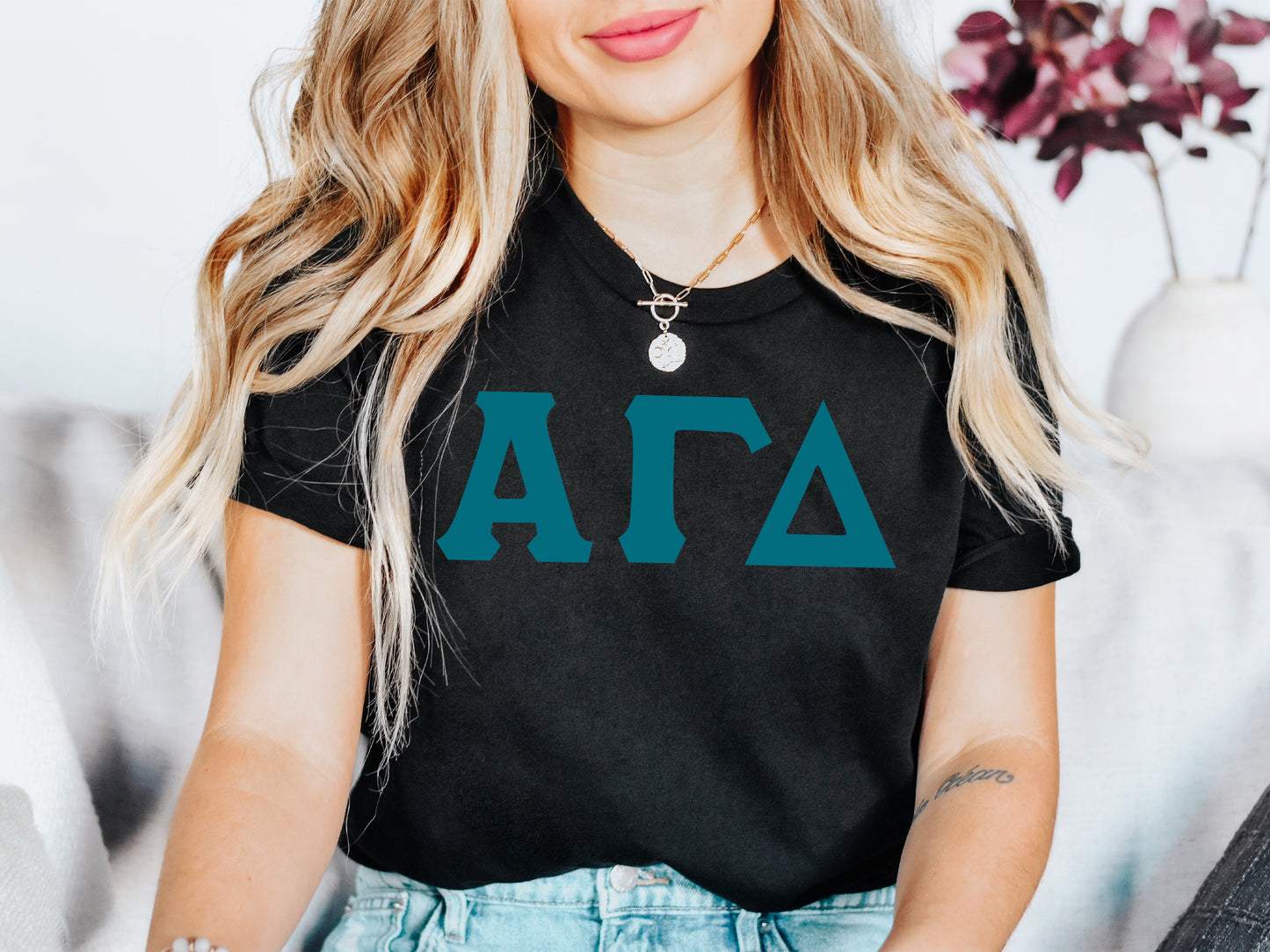 Alpha Gamma Delta Back to the Basics  Sorority T-shirt _ 625g