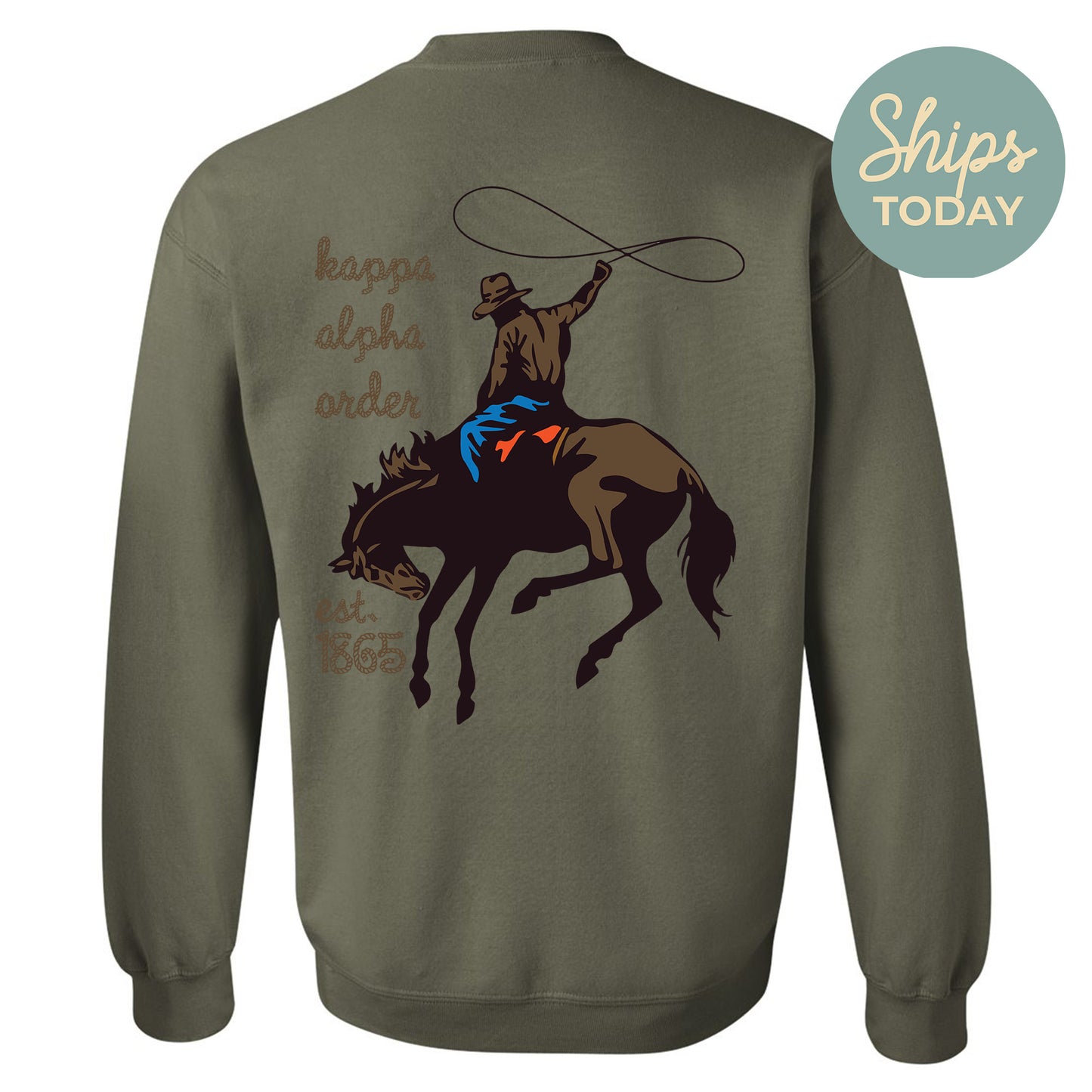 Kappa Alpha Order Cowboy Fraternity Sweatshirt _ 31190g