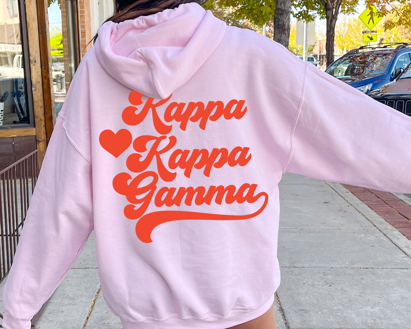 Kappa Kappa Gamma Red Heart Sorority Hoodie _ 33363g
