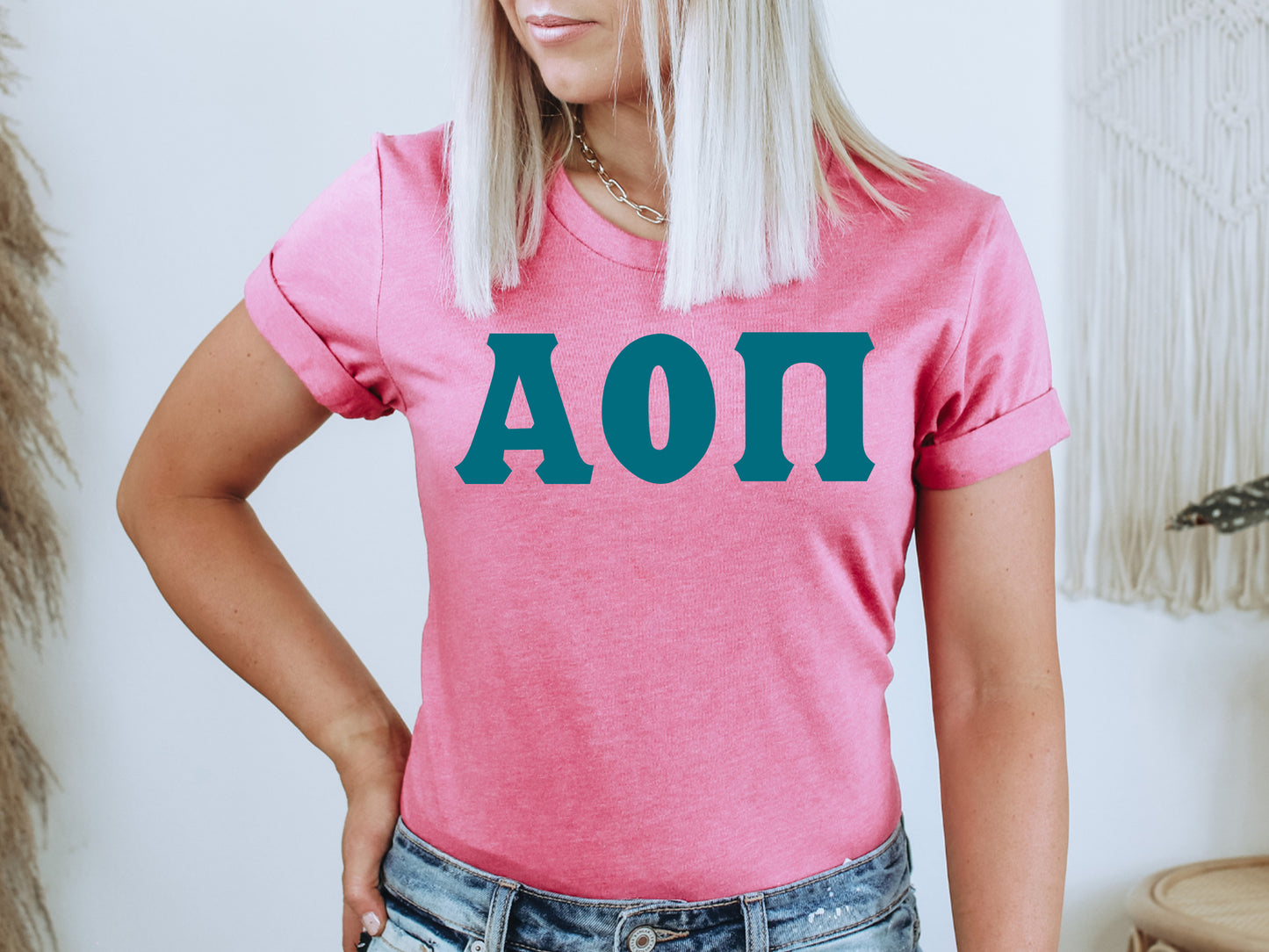 Alpha Omicron Pi Back to the Basics Sorority T-shirt _ 626g