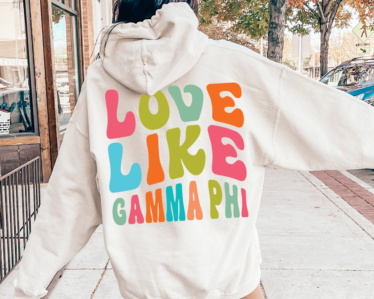 Gamma Phi Beta Blissful and Vibrant Sorority Hoodie _ 33168g