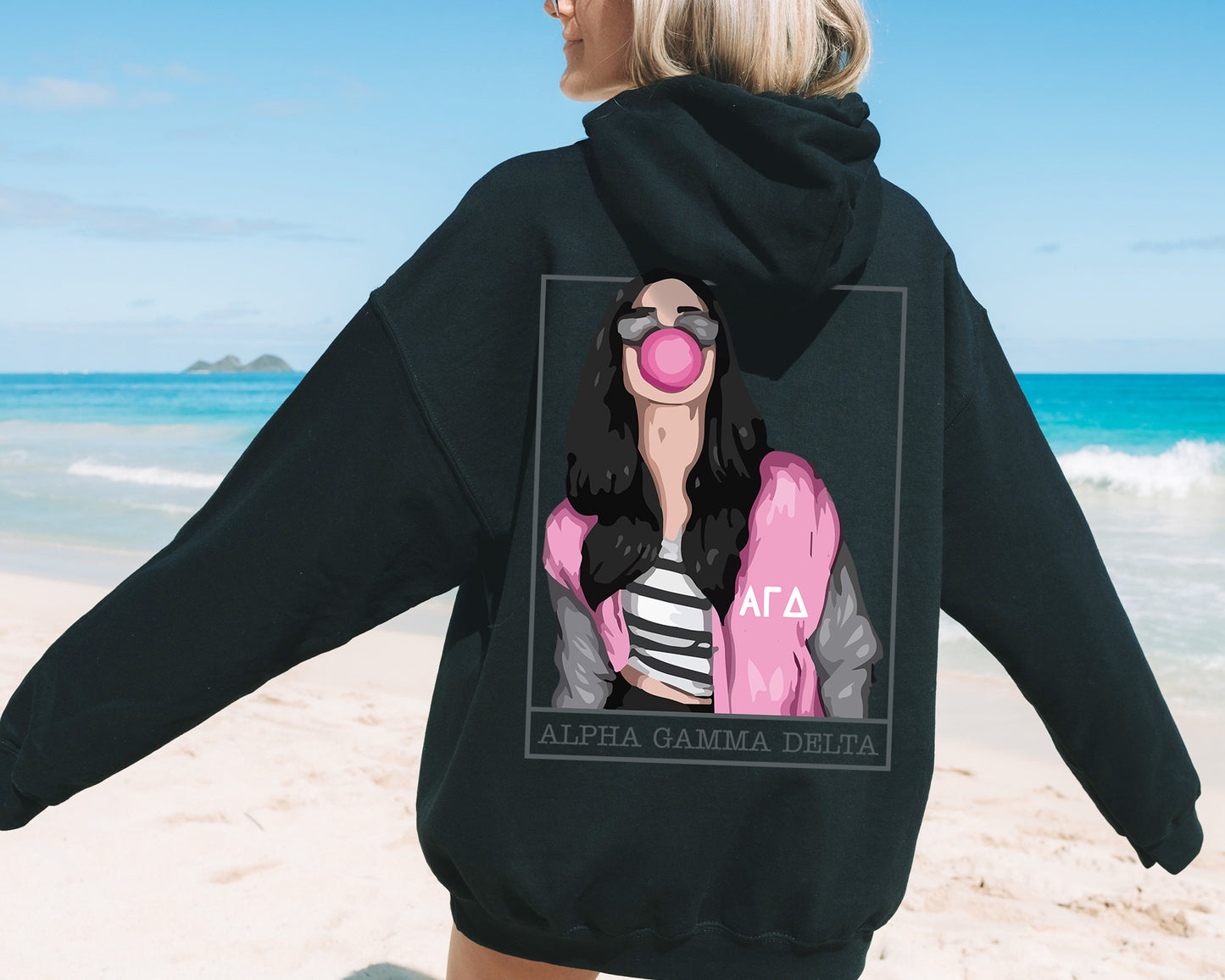 Alpha Gamma Delta Loud And Proud Sorority Hoodie _ 32949g