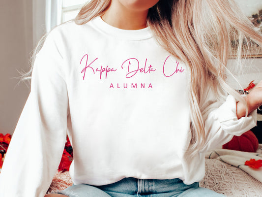 Kappa Delta Chi Vintage Alumna Sorority Sweatshirt _ 3500g