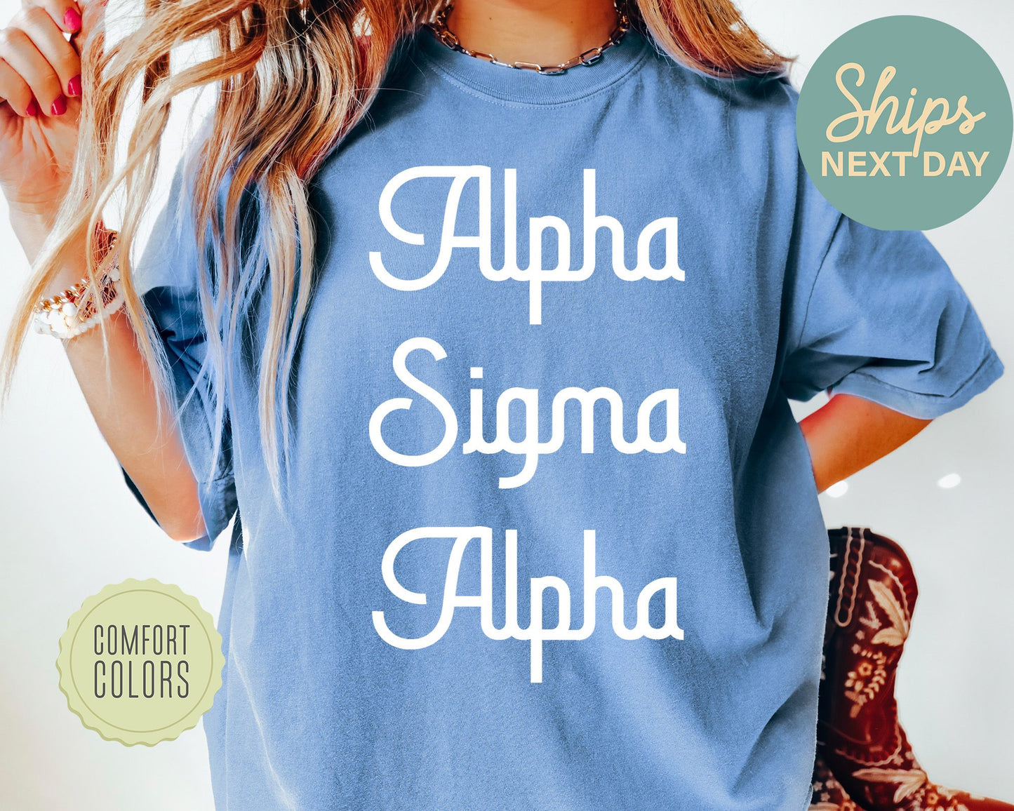 Alpha Sigma Alpha All About That Pop Comfort Colors Sorority T-shirt _ 2687g