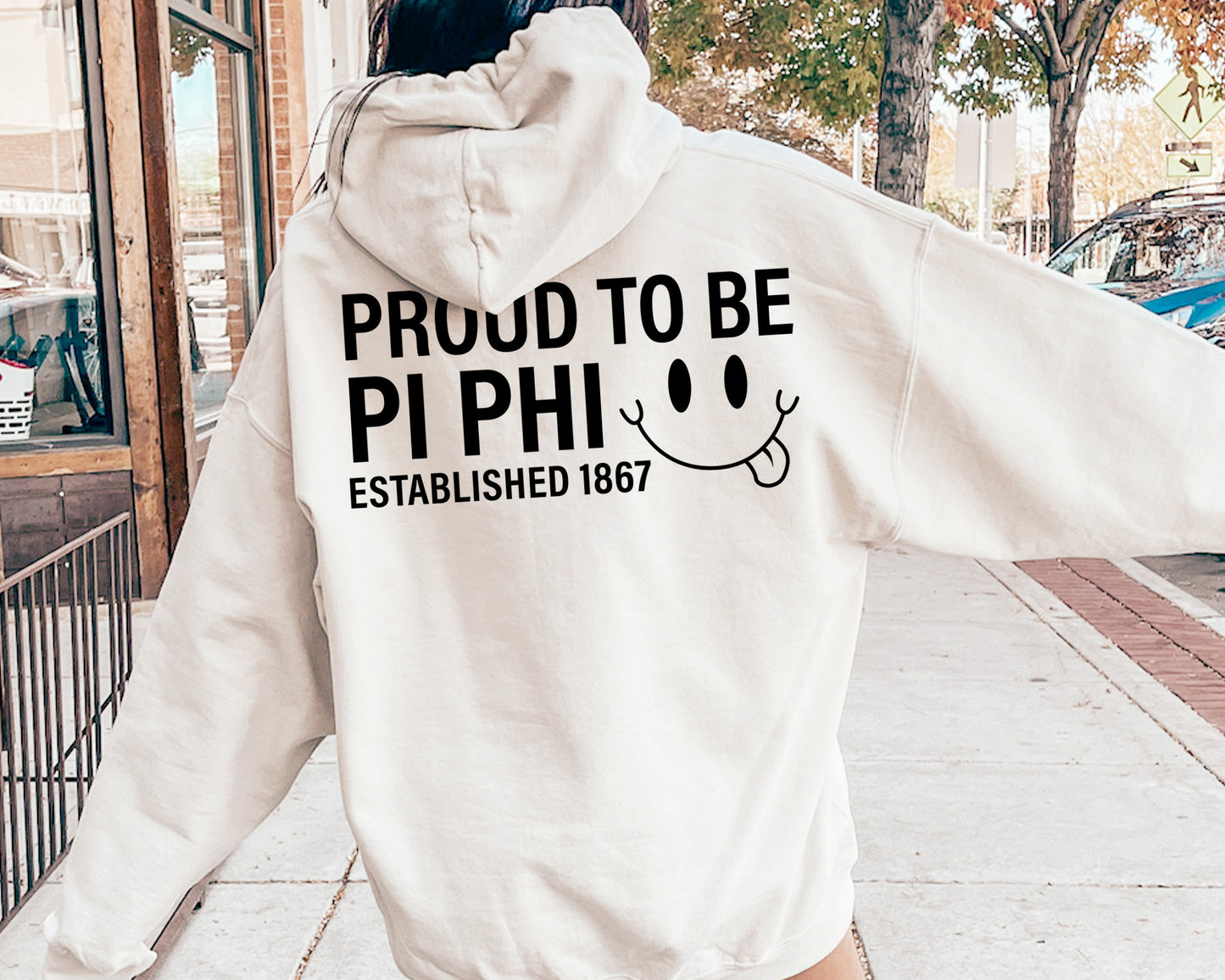 Pi Beta Phi Proud to Be Sorority Hoodie _ 33148g