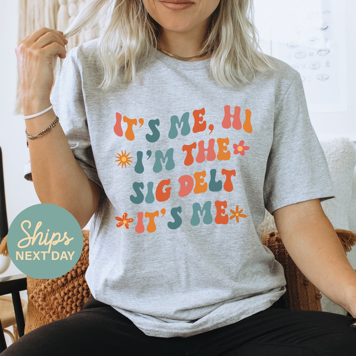 Sigma Delta Tau Style Sorority T-shirt _ 36012g