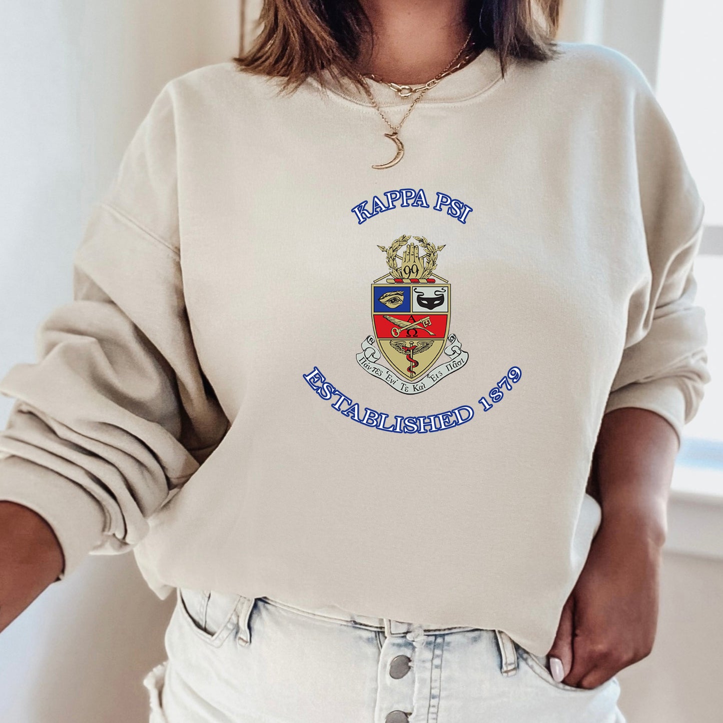 Kappa Psi Iconic Insignia COED Sweatshirt _ 35670g