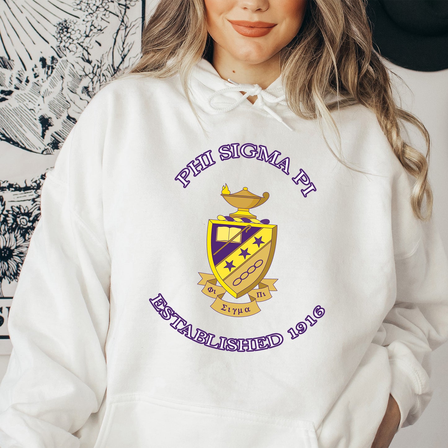 Phi Sigma Pi Iconic Insignia COED Hoodie _ 35675g