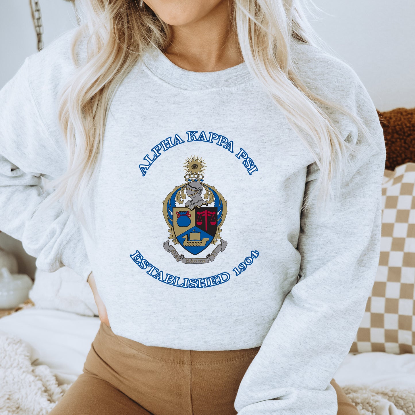 Alpha Kappa Psi Iconic Insignia COED Sweatshirt _ 35664g