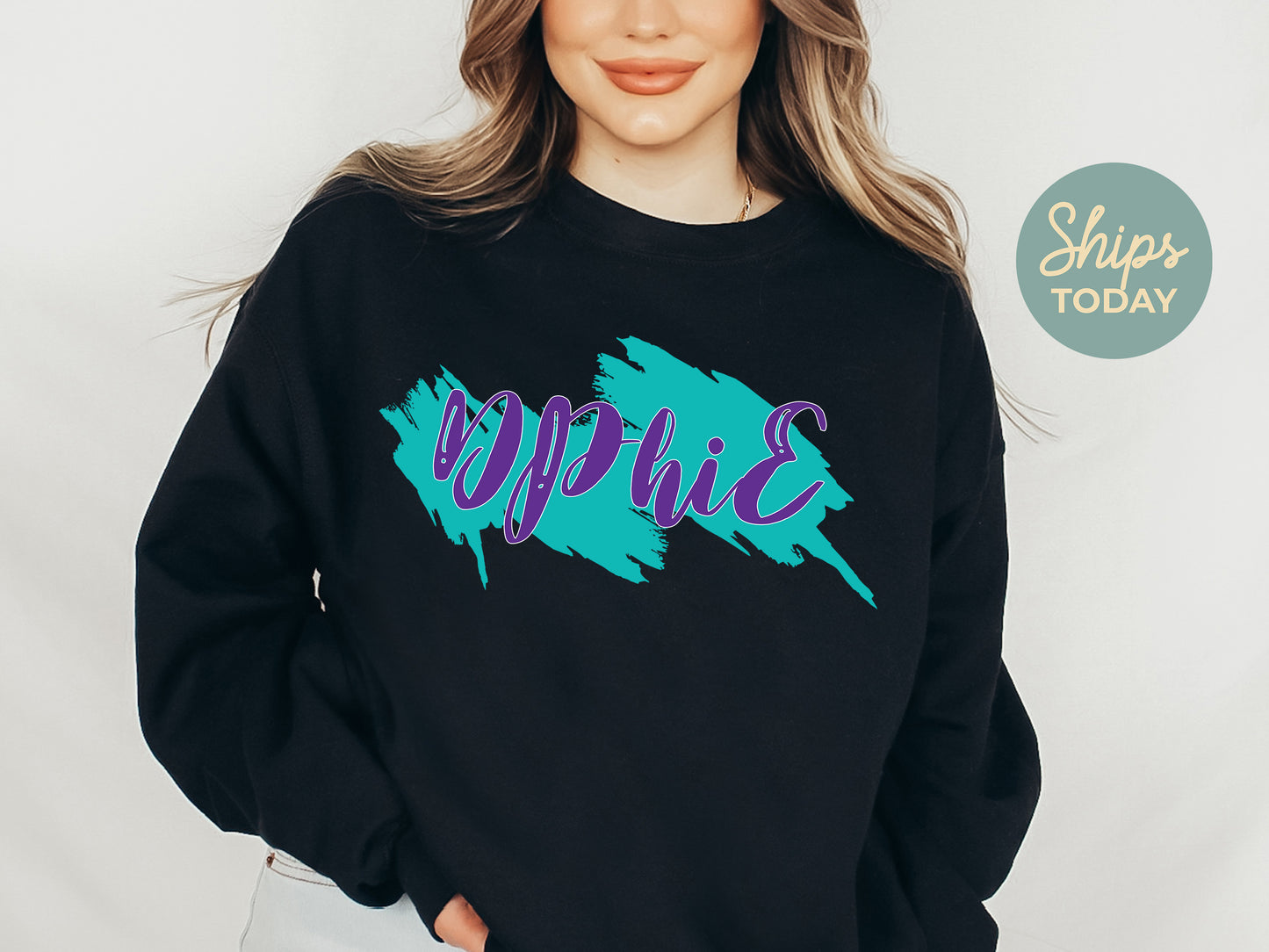 Delta Phi Epsilon Paint Party Sorority Sweatshirt _ 4484g