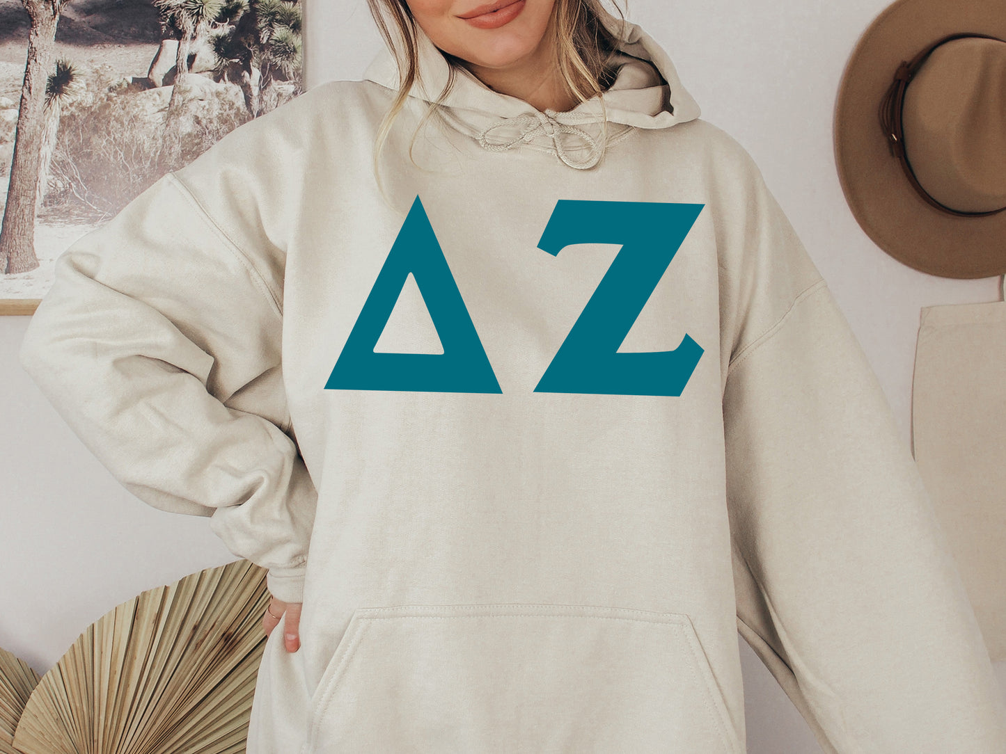 Delta Zeta Back to the Basics Sorority Hoodie _ 635g