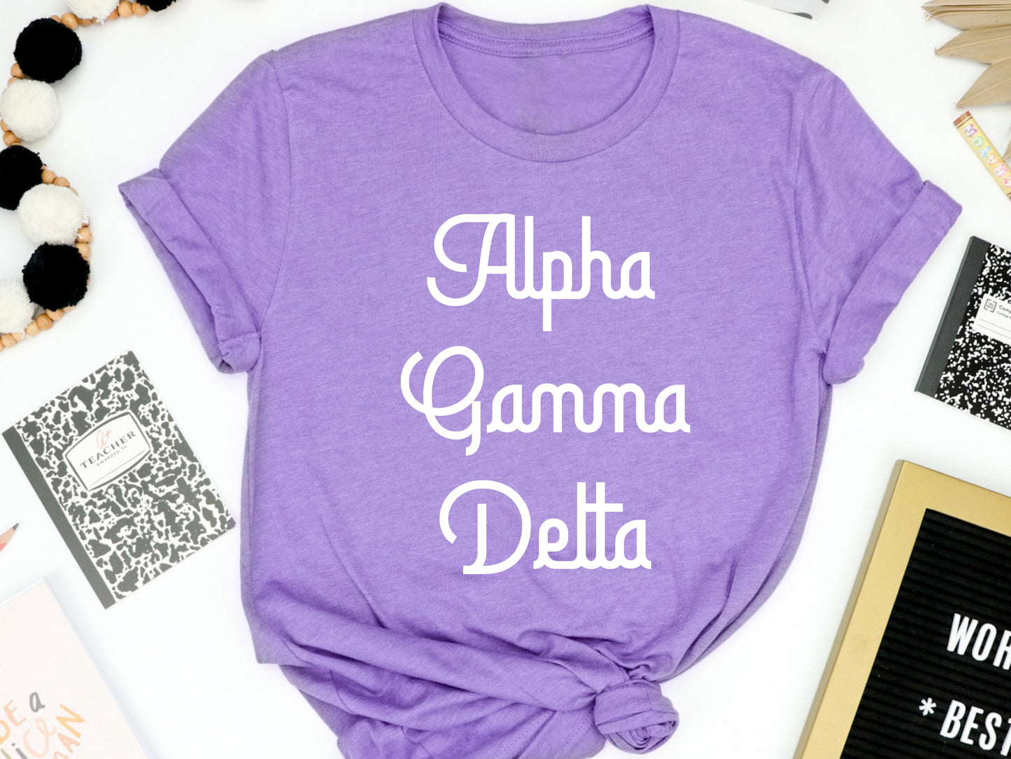 Alpha Gamma Delta All About That Pop Sorority T-shirt _ 2684g