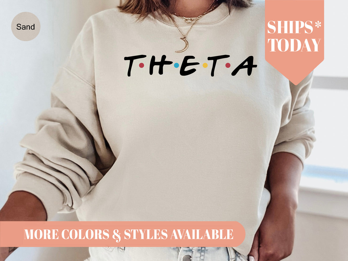 Kappa Alpha Theta Friends Frenzy Sorority Sweatshirt _ 30661g