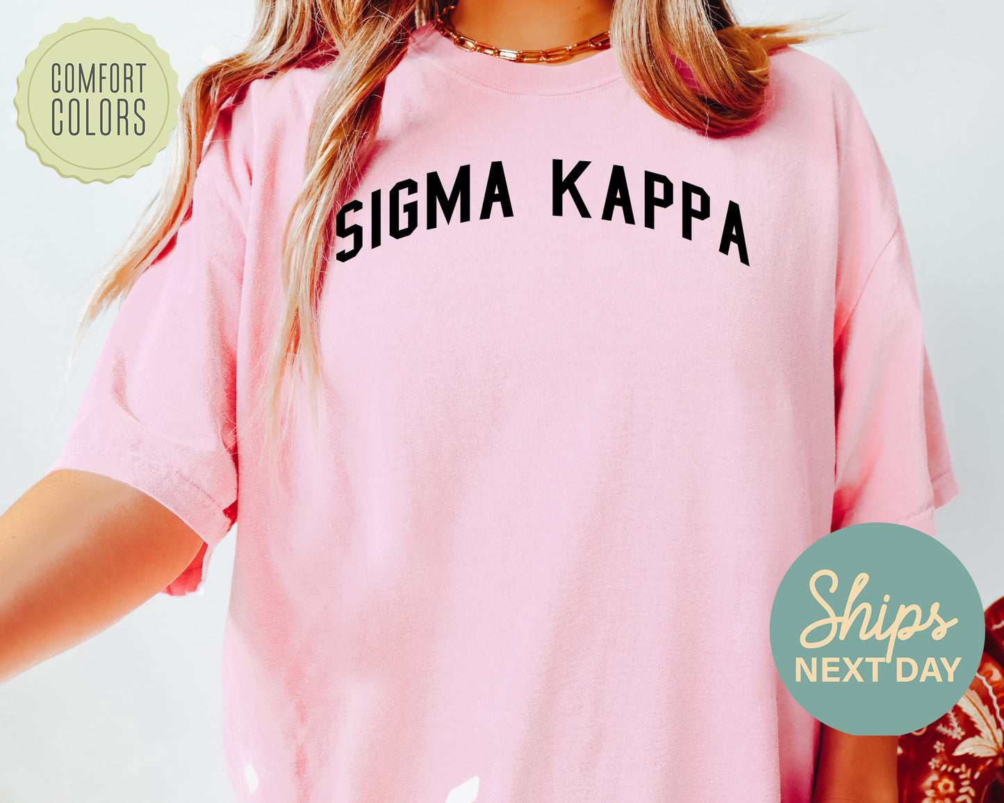 Sigma Kappa Just Bold Comfort Colors Sorority T-shirt _ 2391g