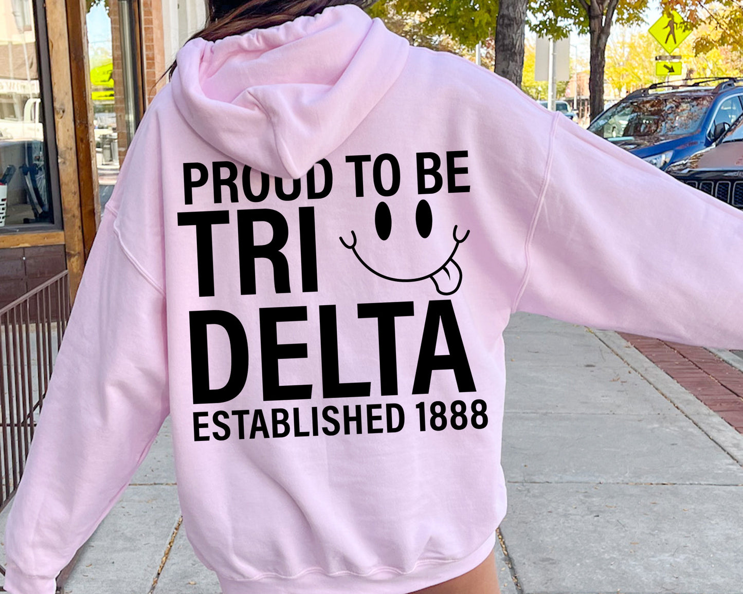 Delta Delta Delta Proud to Be Sorority Hoodie _ 33138g