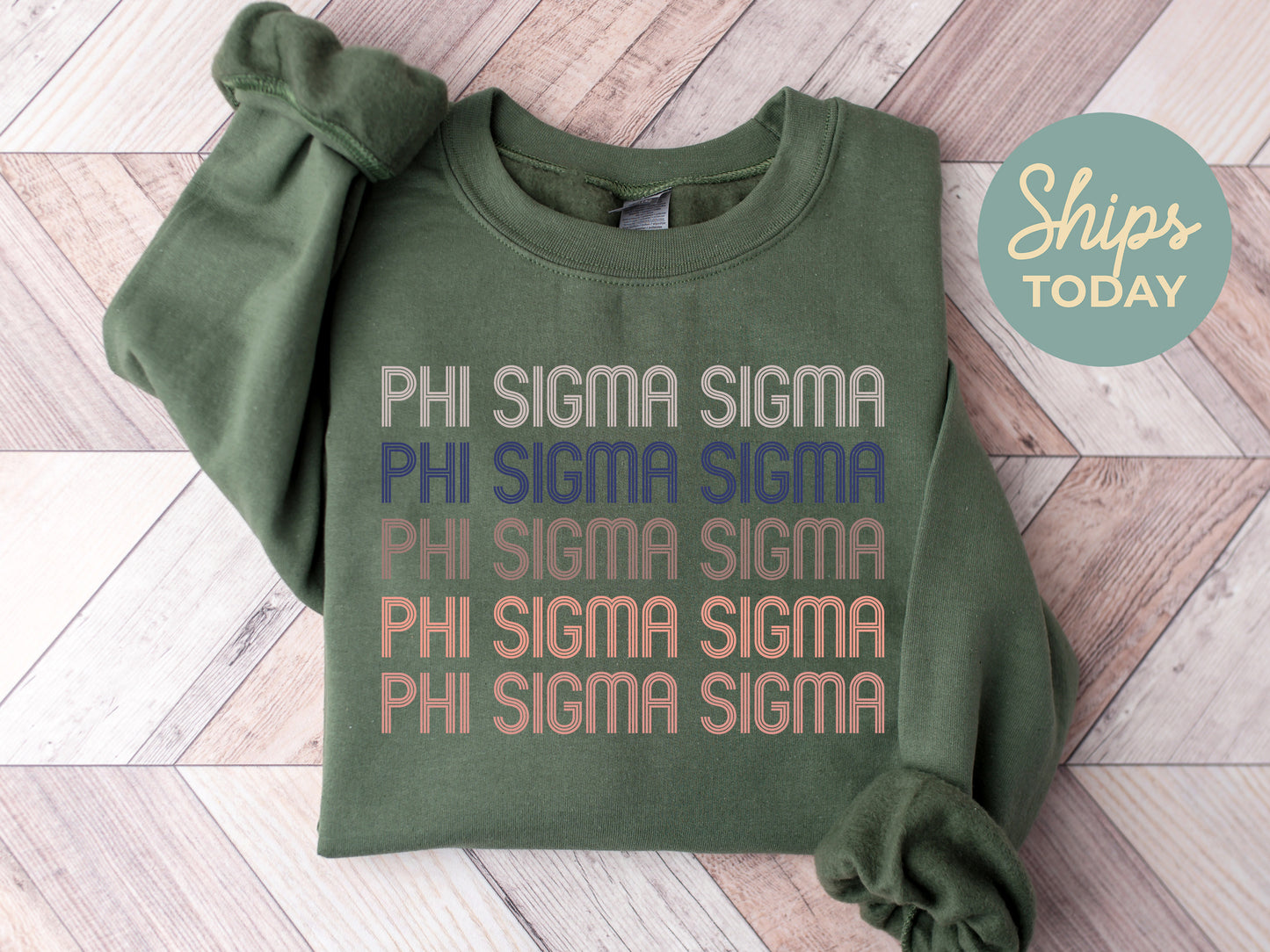 Phi Sigma Sigma Greek Glamour Sorority Sweatshirt _ 31111g
