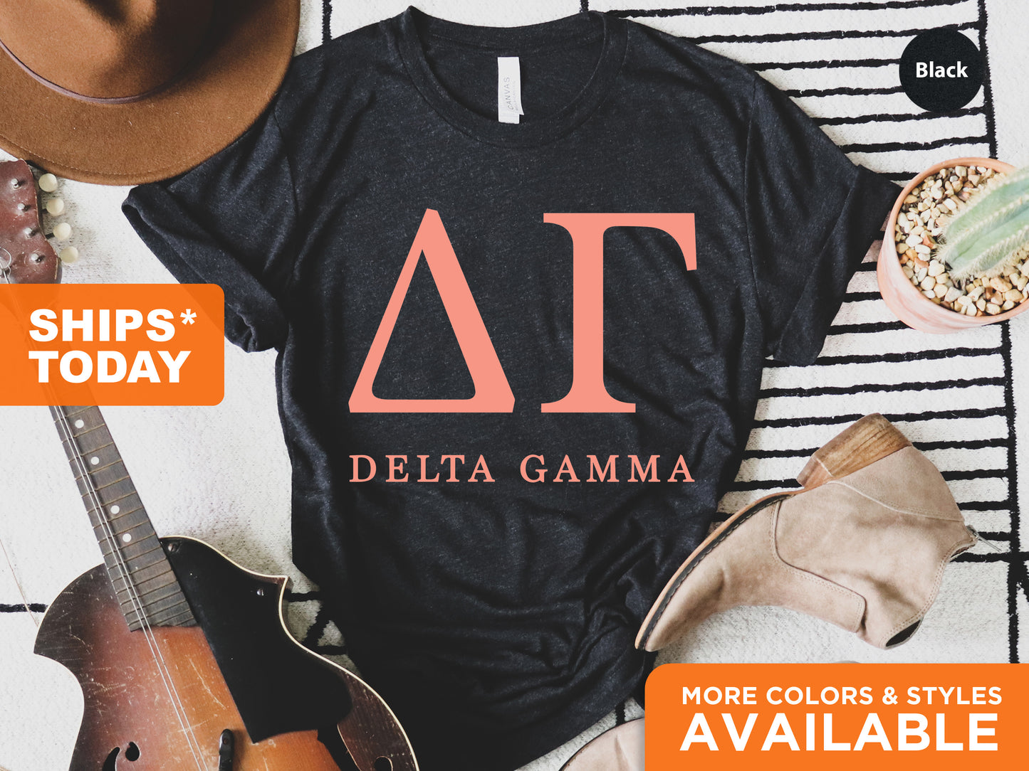Delta Gamma Pink Personality Sorority T-shirt _ 659g