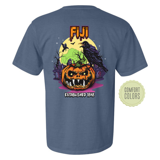 FIJI Halloween Bats Comfort Colors Fraternity T-shirt _ 36266g