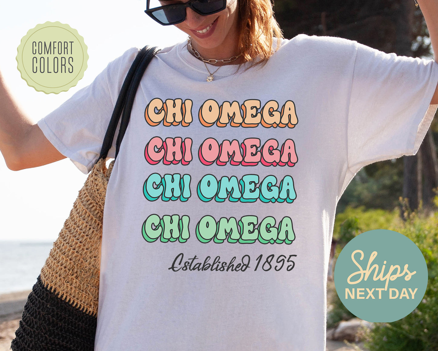 Chi Omega Lucy Comfort Colors Sorority T-shirt _ 267g