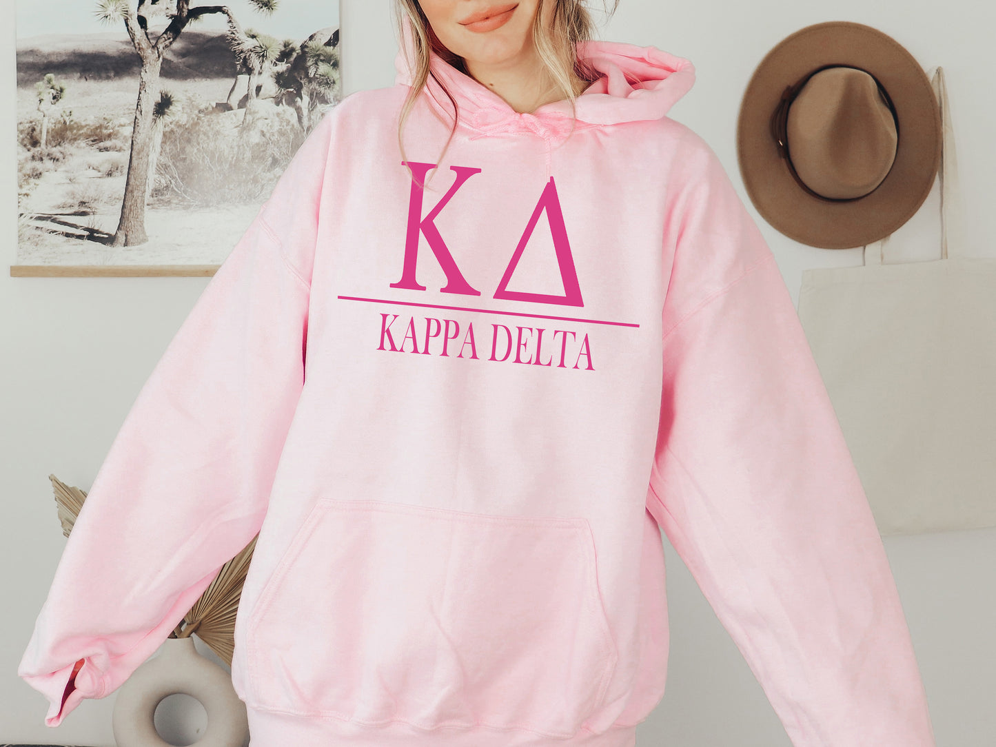 Kappa Delta Loud Letters Sorority Hoodie _ 482g