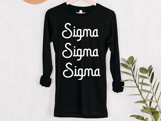 Sigma Sigma Sigma All About That Pop Sorority Long Sleeve T-shirt _ 2704g