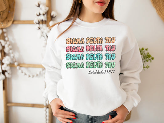 Sigma Delta Tau Lucy Sorority Sweatshirt _ 279g
