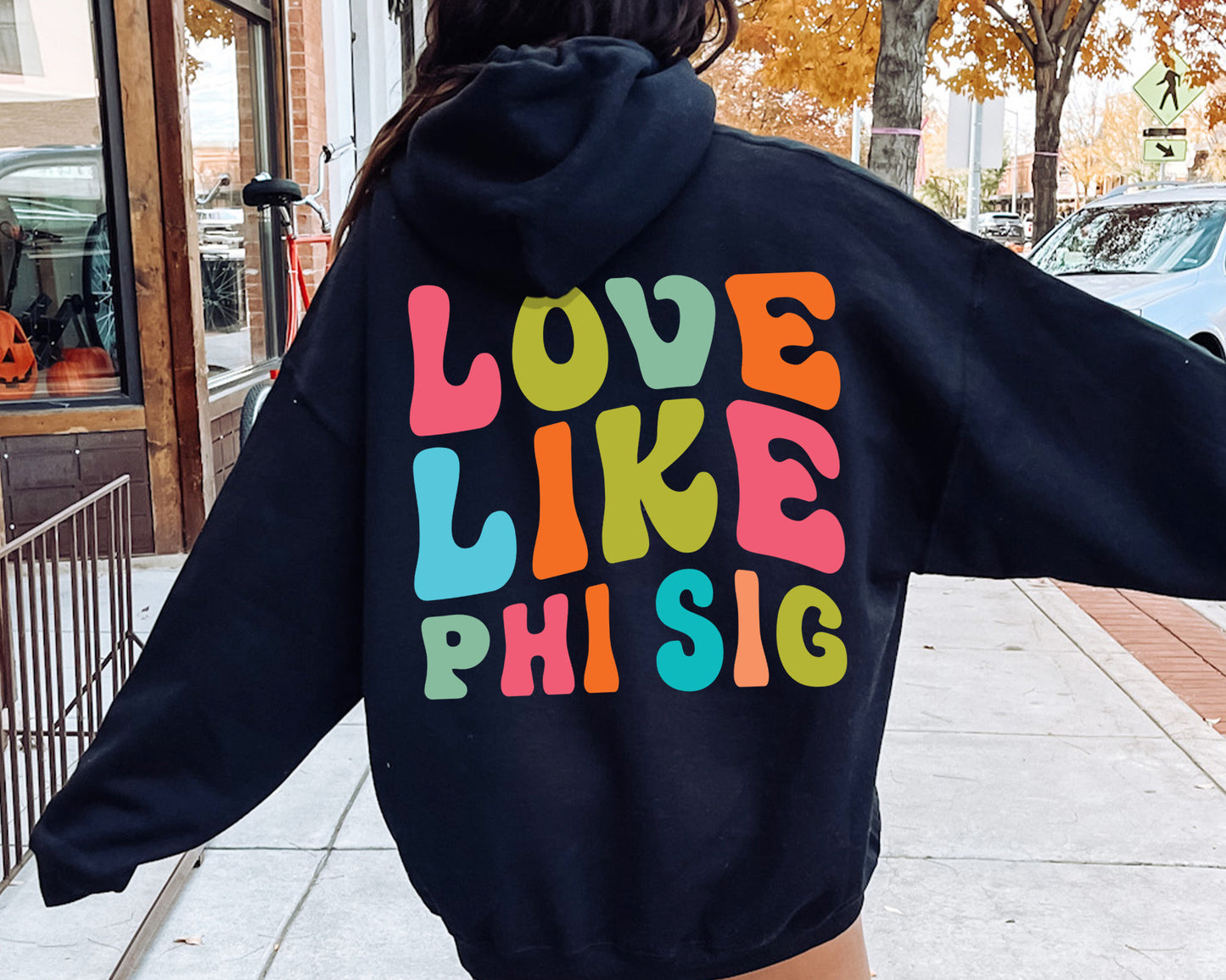 Phi Sigma Sigma Blissful and Vibrant Sorority Hoodie _ 33173g