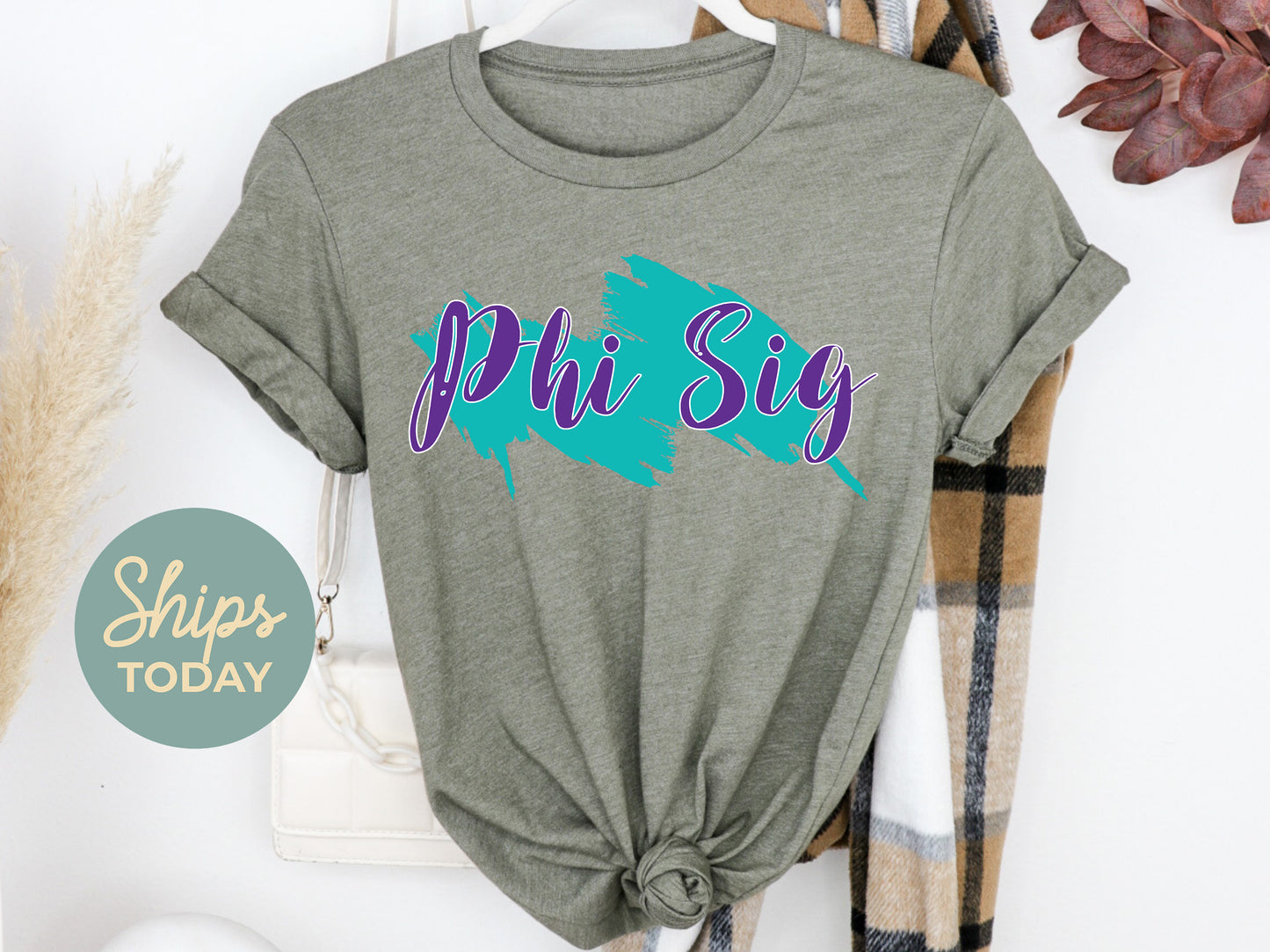 Phi Sigma Sigma Paint Party Sorority T-shirt _ 4491g