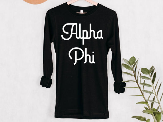 Alpha Phi All About That Pop Sorority Long Sleeve T-shirt _ 2686g