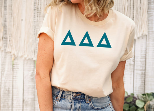 Delta Delta Delta Back to the Basics Sorority T-shirt _ 632g